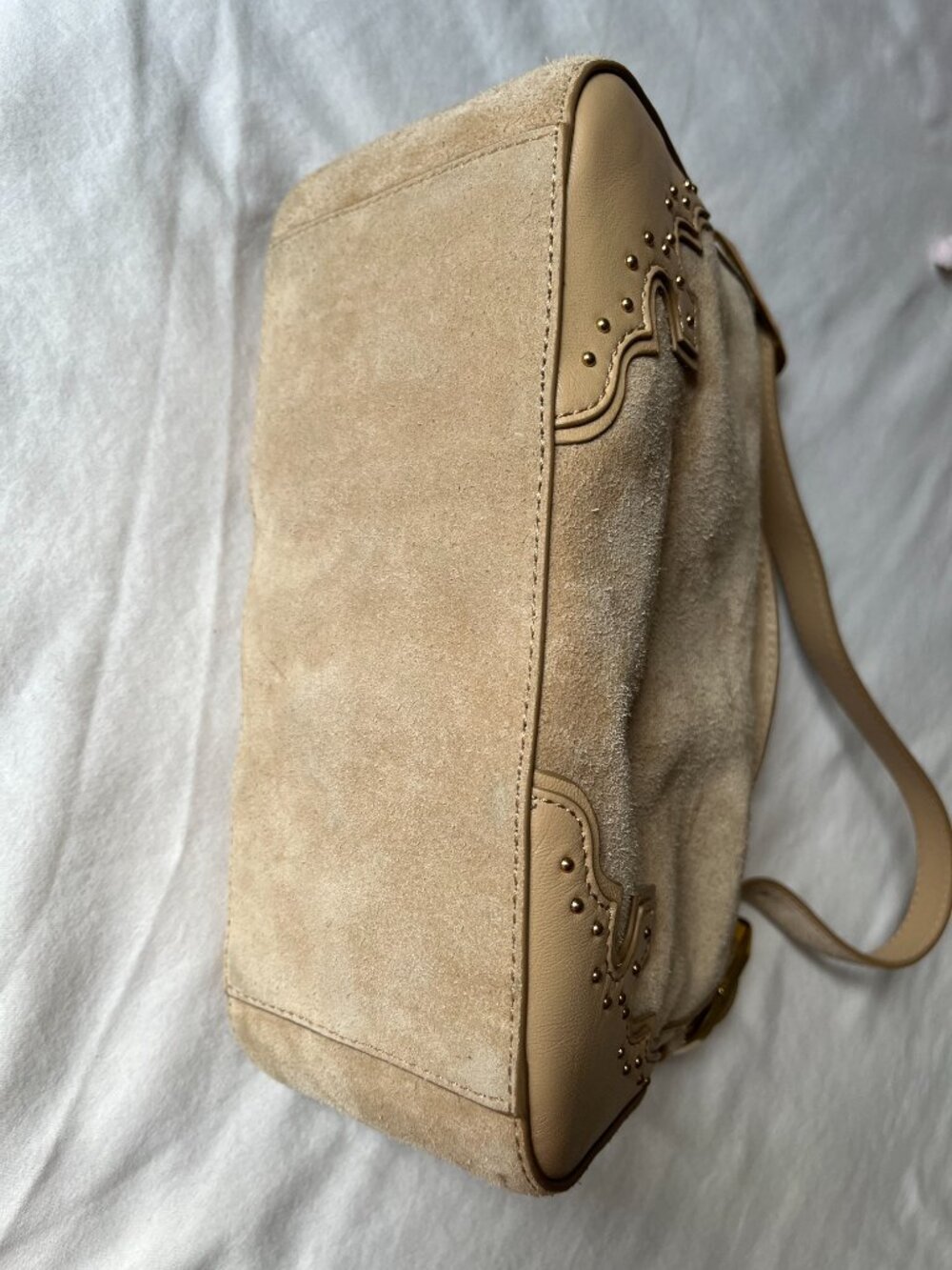 J. Crew Berkeley Small Shoulder Bag in Studded Leather and Suede NWT - Picture 8 of 8